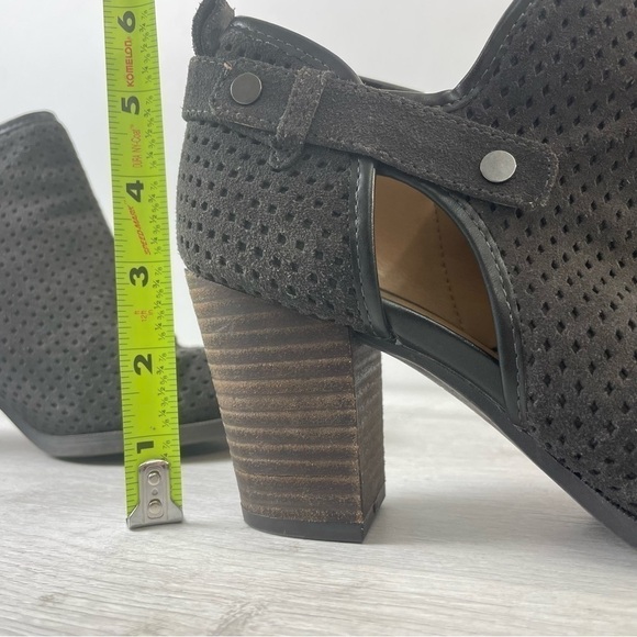Franco Sarto Dale 2 Perforated Suede Ankle Booties Size 8 - Picture 8 of 8